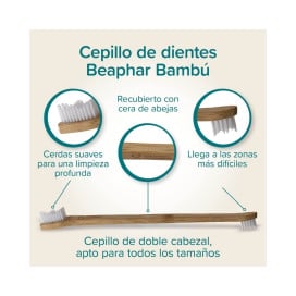Beaphar Cepillo Dental de Bambú Higiene dental perros Patitas&co