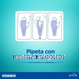 Effitix 4 Pipetas Antiparasitos para Perros (10 – 20 kg) Antiparasitarios y Repelentes para perros Patitas&co