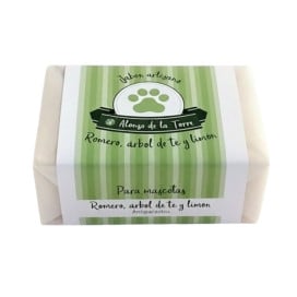 Alonso de la Torre Jabón Natural Repelente de Parásitos para Perros Cosmética Natural y Peluquería Perros Patitas&co