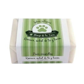 Alonso de la Torre Jabón Natural Repelente de Parásitos para Perros Cosmética Natural y Peluquería Perros Patitas&co