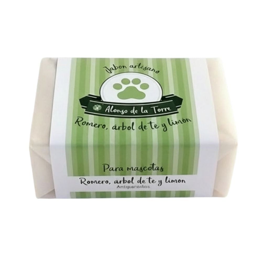 Alonso de la Torre Jabón Natural Repelente de Parásitos para Perros Cosmética Natural y Peluquería Perros Patitas&co