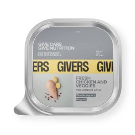 Givers Tarrina con Trocitos en Salsa de Pollo y Vegetales para Gato Comida húmeda para gatos Patitas&co