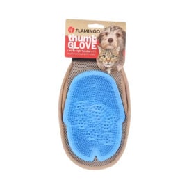 Flamingo Guante 3 en 1 para Perros y Gatos Cosmética Natural y Peluquería Perros Patitas&co