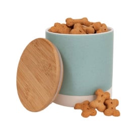 Great&Small Tarro Penrose de Cerámica Turquesa Comederos y Bebederos para perros Patitas&co