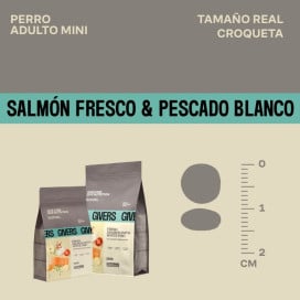 Givers Pienso de Salmón y Pescado Blanco para Perro Mini Pienso para Perros Patitas&co