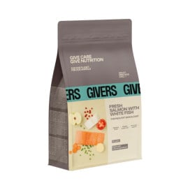 Givers Pienso de Salmón y Pescado Blanco para Perro Mini Pienso para Perros Patitas&co