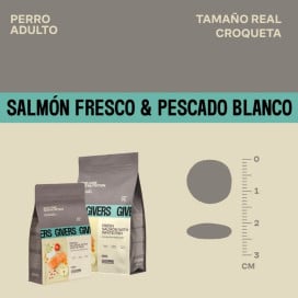 Givers Pienso de Salmón y Pescado Blanco para Perro Pienso para Perros Patitas&co