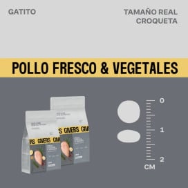 Givers Pienso de Pollo y Vegetales para Gatito Pienso para gatos Patitas&co