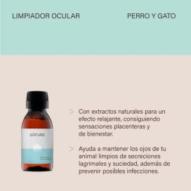 Söfure Limpiador de Ojos con Extractos Naturales para Perros y Gatos Limpiador Ojos y Oidos Perro Patitas&co