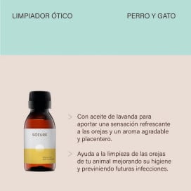 Söfure Limpiador de Oídos con Extractos Naturales para Perros y Gatos Limpiador Ojos y Oidos Perro Patitas&co