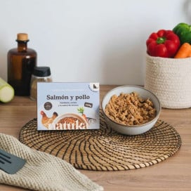 Natuka Comida Cocinada Menú de Pollo y Salmón para Gato Comida cocinada para gatos Patitas&co