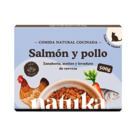 Natuka Comida Cocinada Menú de Pollo y Salmón para Gato Comida cocinada para gatos Patitas&co