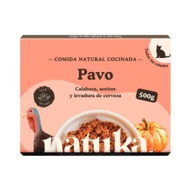 Natuka Comida Cocinada Menú de Pavo para Gato Comida cocinada para gatos Patitas&co