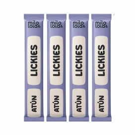 Milo y Lola Lickies (Snack Cremoso) de Atún para Gatito (4x15gr) Snacks para Gatos Patitas&co