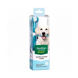 DentiCan Kit Dental Cepillo + Pasta Perros Higiene dental perros Patitas&co