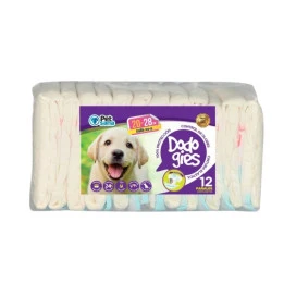 Pañales Pet Dapac para Perro Zona Pipí y Popó Patitas&co