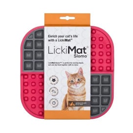 Alfombra de Lamido LickiMat Slomo Rojo para Gato Patitas&co Patitas&co