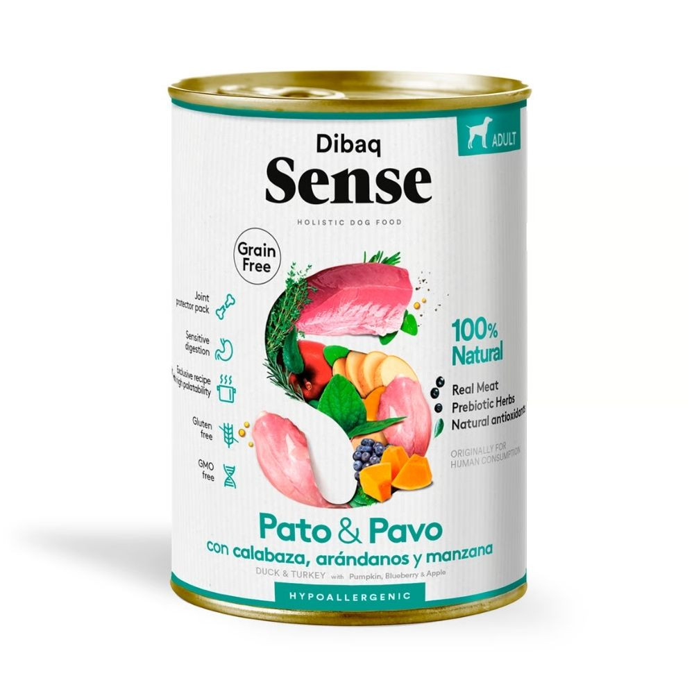 Dibaq Sense Lata de Pato y Pavo para Perro Patitas&co Patitas&co