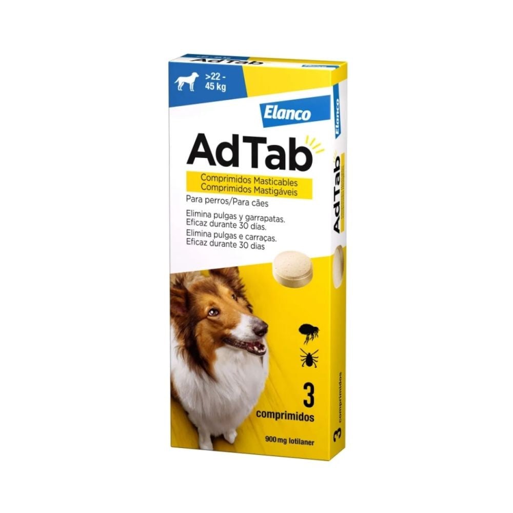 AdTab Comprimido Masticable 22-45 kg (3 uds)
