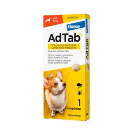 AdTab Comprimido Masticable Antiparasitario para Perros de 5,5 a 11 kg (1 ud) Antiparasitarios y Repelentes para perros Patitas&