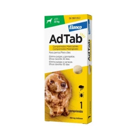 AdTab Comprimido Masticable Antiparasitario para Perros de 11 a 22 kg (1 ud) Antiparasitarios y Repelentes para perros Patitas&c