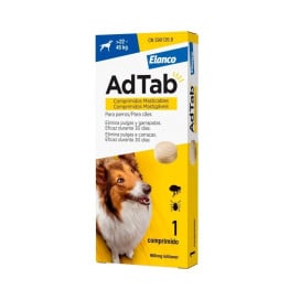 AdTab Comprimido Masticable Antiparasitario para Perros de 22 a 45 kg (1 ud) Antiparasitarios y Repelentes para perros Patitas&c