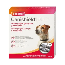 Canishield Collar Antiparasitario para Perros Pequeños y Medianos (2 uds) Antiparasitarios y Repelentes para perros Patitas&co
