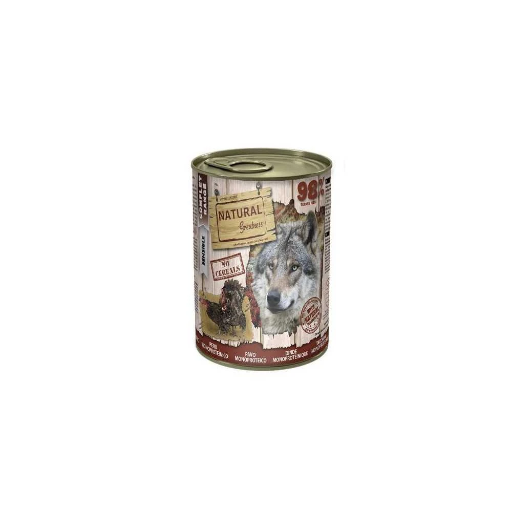 Natural Greatness Monoproteico Pavo (400g) Perros Comida húmeda para Perros Patitas&co