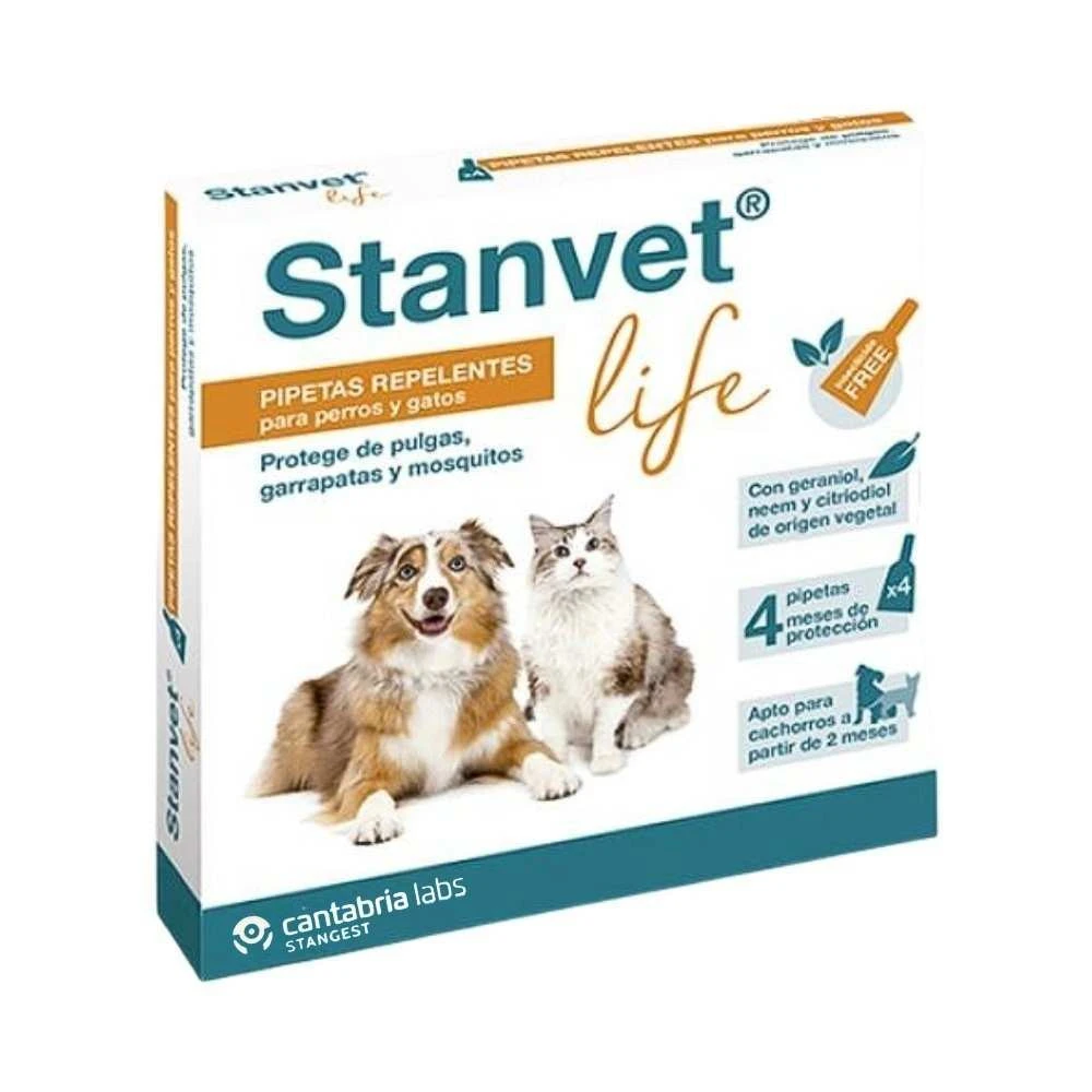 Stangest Pipeta Repelente Stanvet Life (4 uds) Antiparasitarios y Repelentes para perros Patitas&co