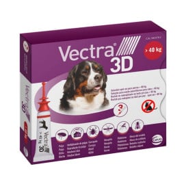 Pipeta Antiparasitaria Vectra 3D para Perro (3 uds) +40kg Antiparasitarios y Repelentes para perros Patitas&co