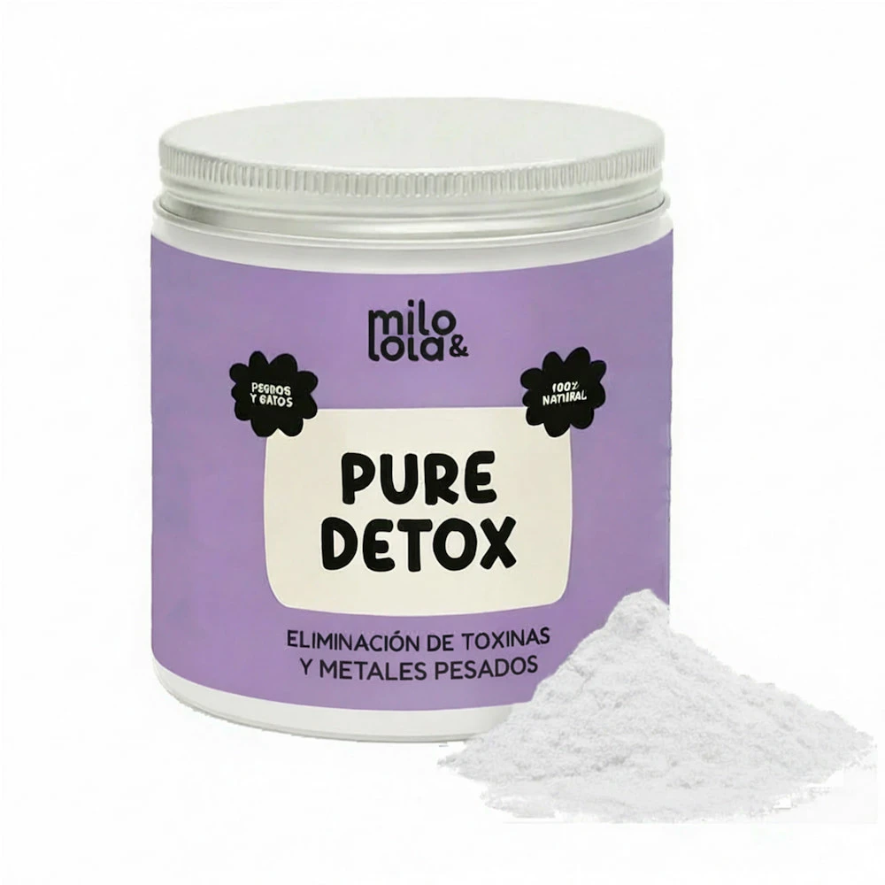 Milo Y Lola Suplemento Pure Detox - Zeolita Vitaminas para Perros y otros Suplementos Patitas&co