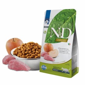 Farmina ND Prime Pienso de Jabalí y Manzana para Gato Pienso para gatos Patitas&co