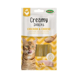 Bubimex Snack Cremoso Pollo con Queso (4x15g) para Gato Snacks para Gatos Patitas&co