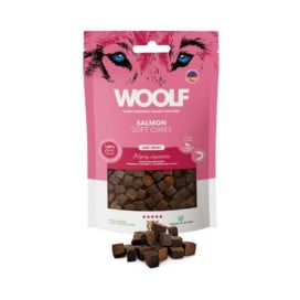 Woolf Cubitos de Salmón Semihúmedo para Perros Snacks Saludables para Perros Patitas&co