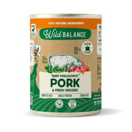 Wild Balance Lata de Cerdo Comida Húmeda Cocinada para Perro Patitas&co Patitas&co