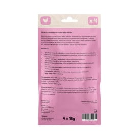 Milo y Lola Lickies (Snack Cremoso) de Pollo con Arándanos (4x15gr) Imprescindibles Gato Patitas&co