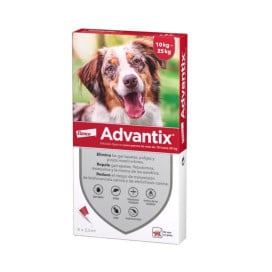 Advantix Pipeta Antiparasitaria para Perros de 10 a 25 kg (4 uds) Antiparasitarios y Repelentes para perros Patitas&co