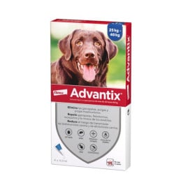 Advantix Pipeta Antiparasitaria para Perros de 25 a 40 kg (4 uds) Antiparasitarios y Repelentes para perros Patitas&co