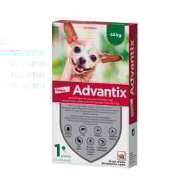 Advantix Pipeta Antiparasitaria para Perros hasta 4 kg (1 ud) Antiparasitarios para perros Patitas&co
