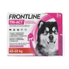Frontline Tri-Act 3 Pipetas para Perros 40 a 60 kg Antiparasitarios para perros Patitas&co