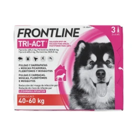Frontline Tri-Act 3 Pipetas para Perros 40 a 60 kg Antiparasitarios para perros Patitas&co