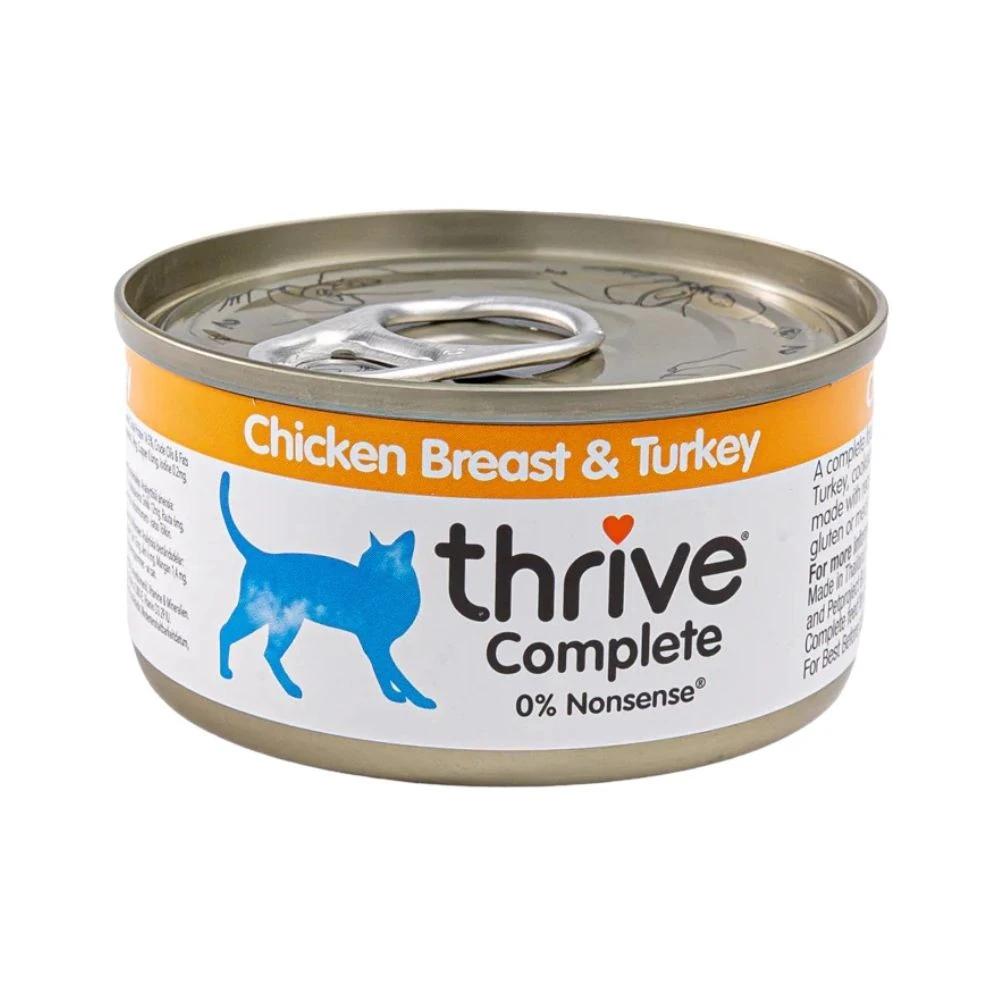 Thrive Lata de Pechuga de Pollo y Pavo para Gato Patitas&co Patitas&co
