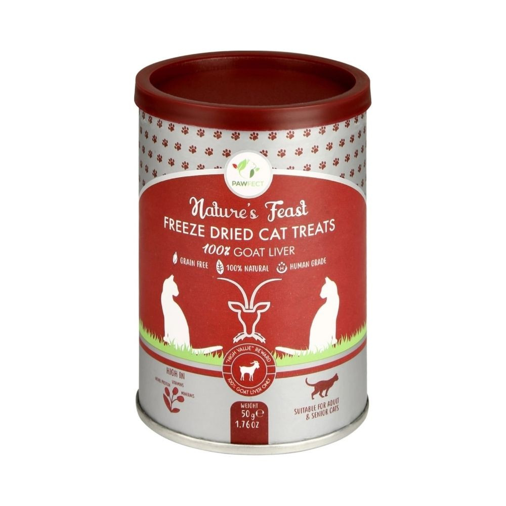 Pawfect Snacks de Hígado de Cabra Liofilizado para Gatos Patitas&co Patitas&co
