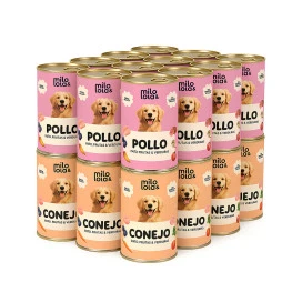 Pack Mixto 24 Latas Milo y Lola de Conejo y Pollo Patitas&co Patitas&co