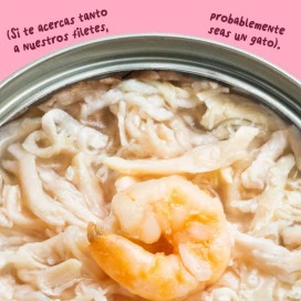 Edgard and Cooper Lata de Pollo con Gambas para Gato Comida húmeda para gatos Patitas&co