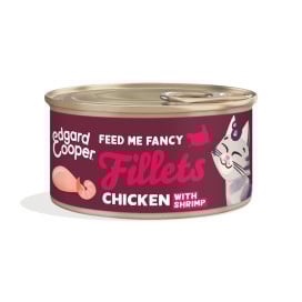 Edgard and Cooper Lata de Pollo con Gambas para Gato Comida húmeda para gatos Patitas&co