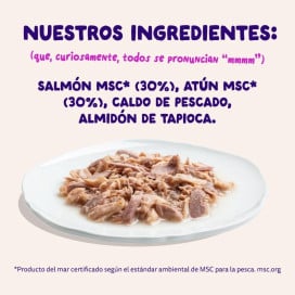 Edgard and Cooper Lata de Filetes de Salmón y Atún para Gato Comida húmeda para gatos Patitas&co