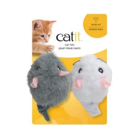 Catit Dos Juguetes Vibradores en Forma de Ratón para Gato