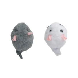 Catit Dos Juguetes Vibradores en Forma de Ratón para Gato Juguetes para gatos Patitas&co