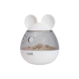 Catit PIXI Dispensador de Snacks con Forma de Ratón para Gato Juguetes para gatos Patitas&co